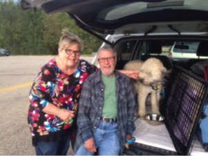 Baxter on his way home!